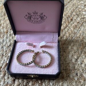Juicy Couture Gold and Silver Hoop Earrings